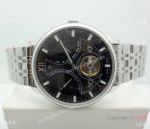 New Style Vacheron Constantin Geneve Tourbillon Watch SS Black Dial
